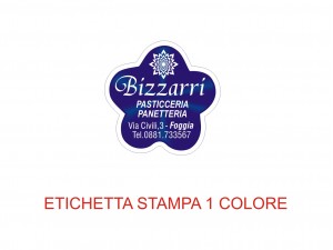 Etichette adesive per pasticcerie, bar, panetterie e gelaterie (mm 24x24)  (cod.7/I )